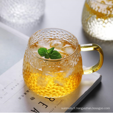 Tasse de verre à boisson chaude en verre